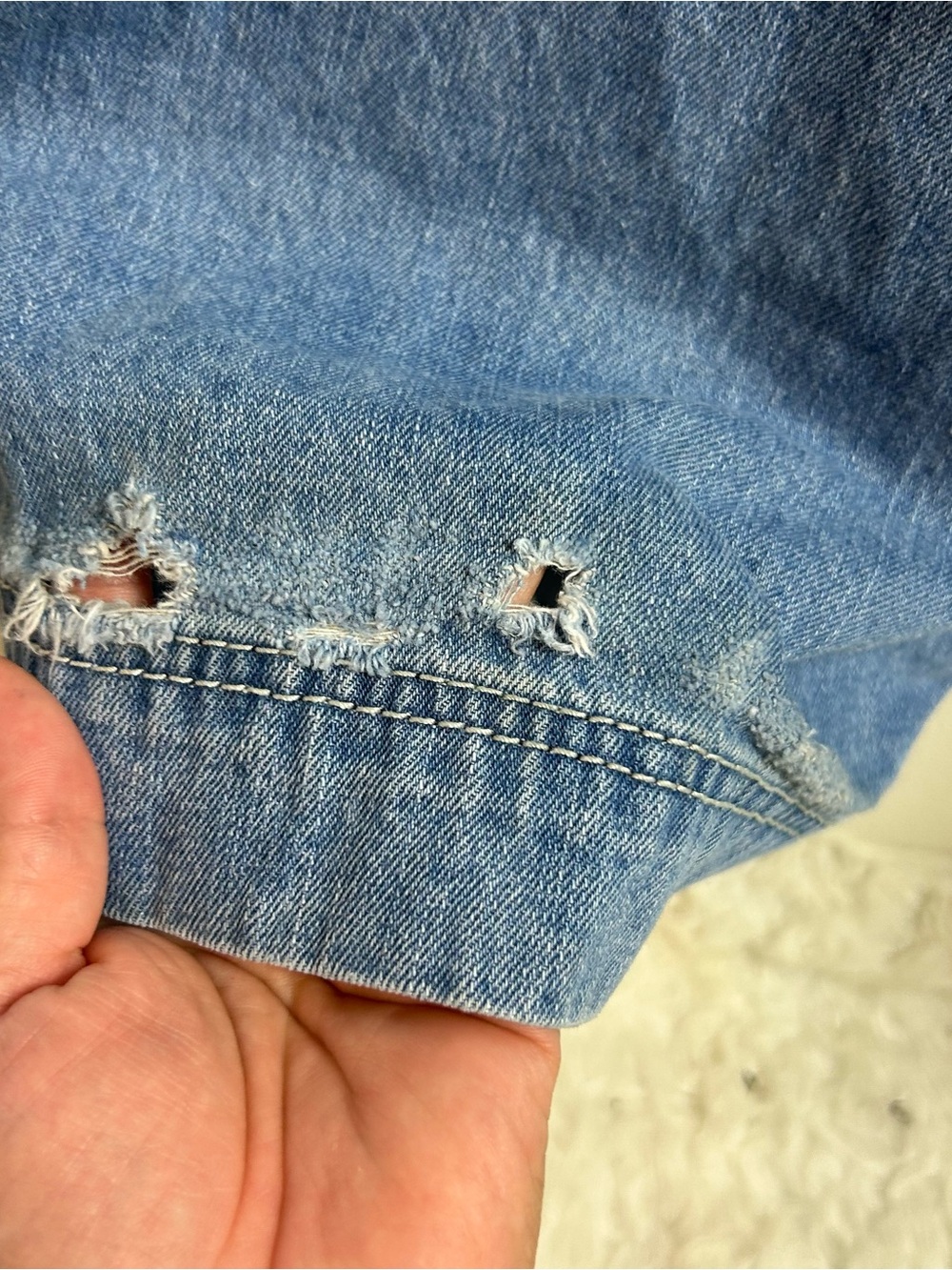 A. LAB Y2K Wide Leg Baggy Jeans | Rave Skater Grunge Denim 42 - Picture 8 of 12